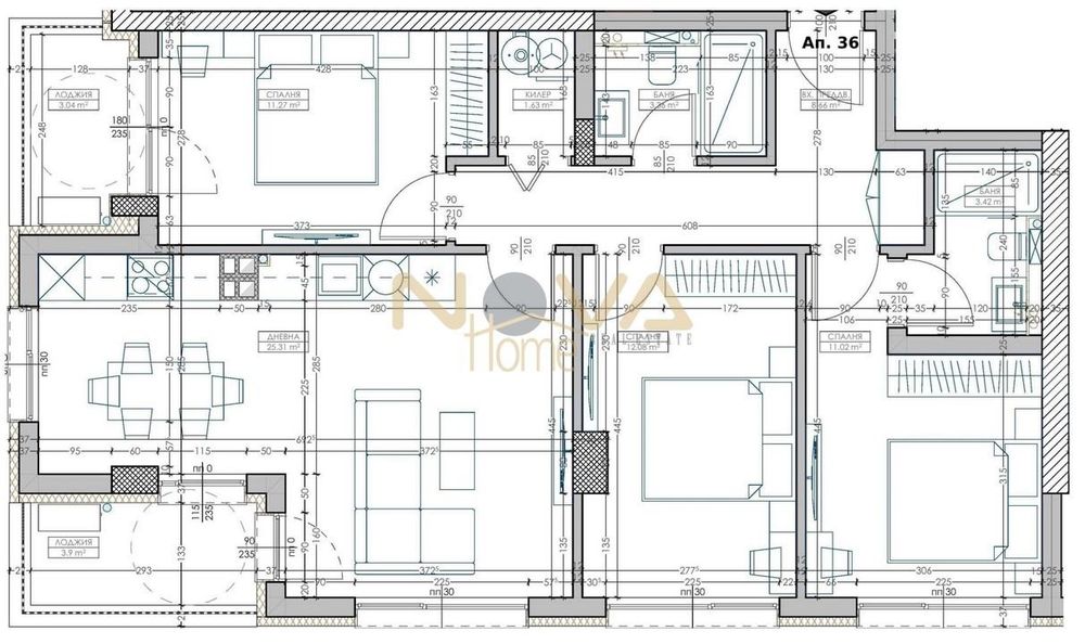 Продава се Четиристаен апартамент в Варна, Младост 2 - 121 кв.м за 738 €/кв.м - Снимка #1