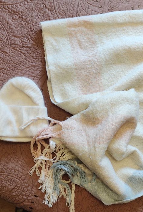 Шапка+шарф зимние