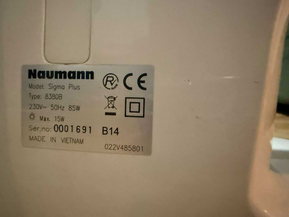 Mașină de cusut Naumann Sigma Plus 8380B, ca nouă, 20 de cusături