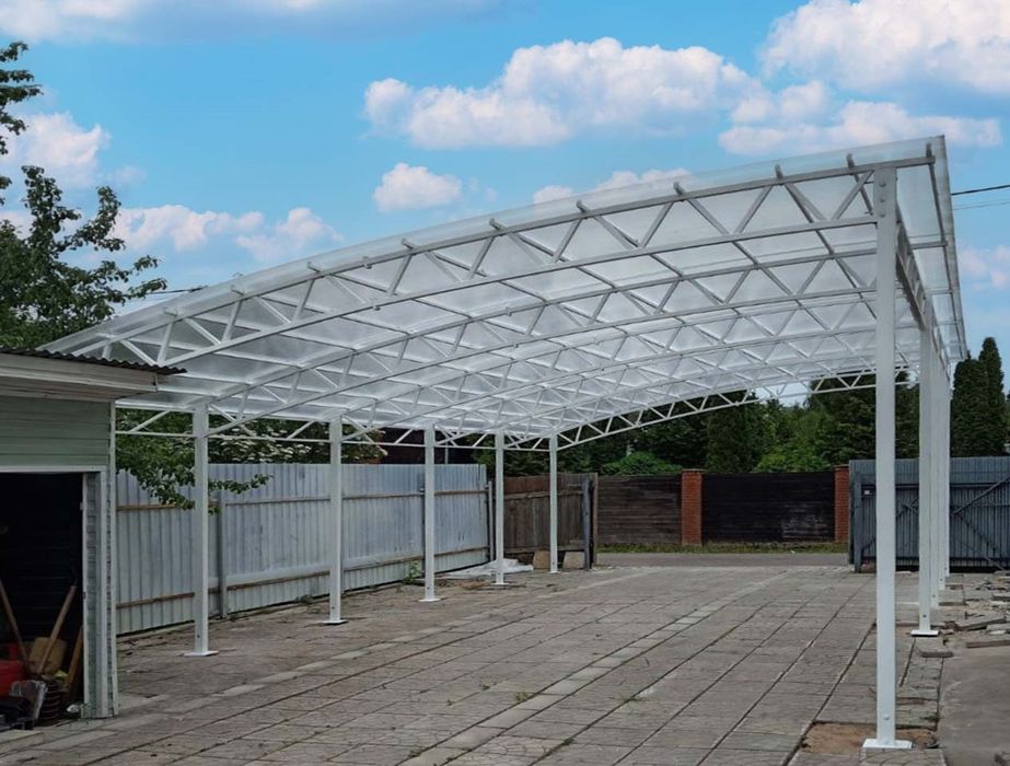 Сварщик навес   металлоконструкция