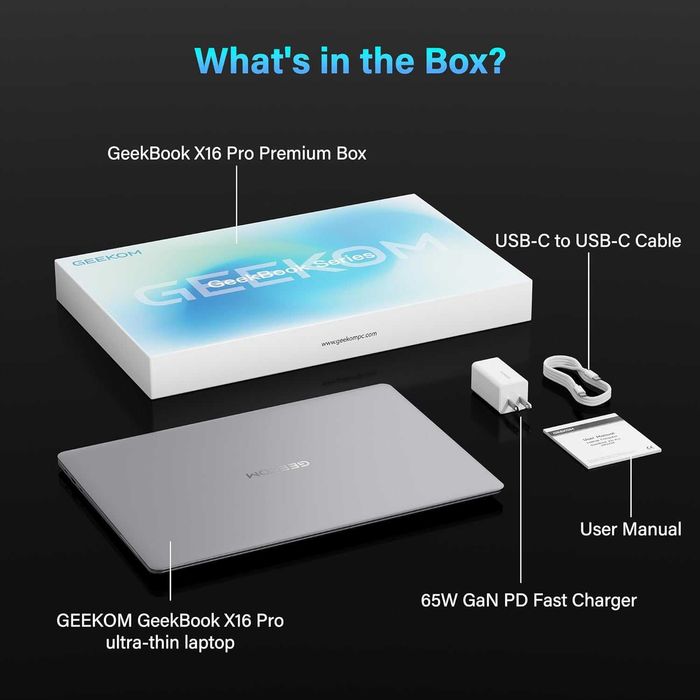 Ультрабук Geekom GeekBook X16 Pro Intel core Ultra 5 125H 32Gb/1Tb