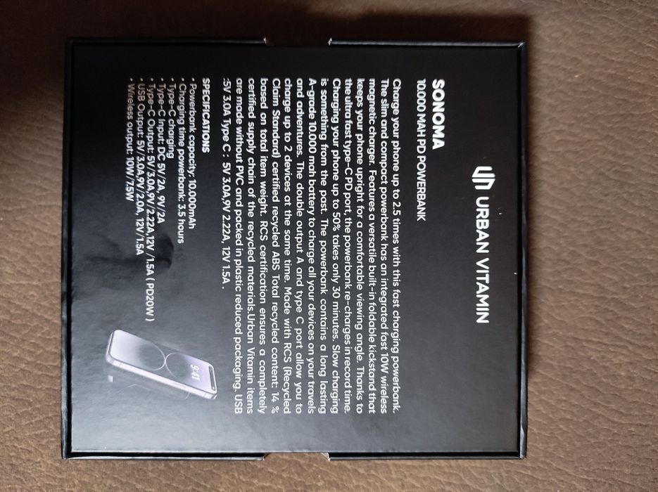 Външна батерия Urban Vitamin 10000 mah