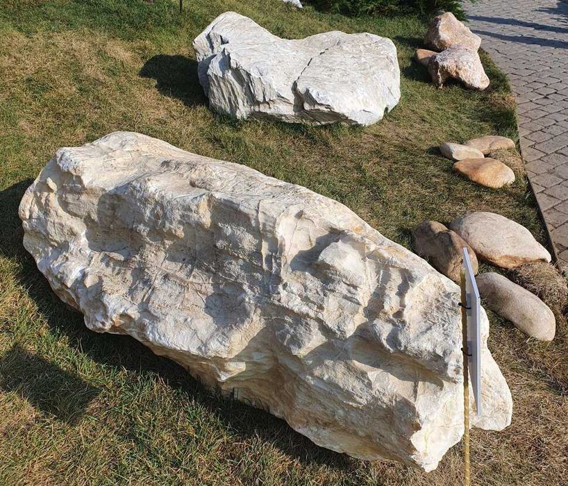 Декоративная белая галька