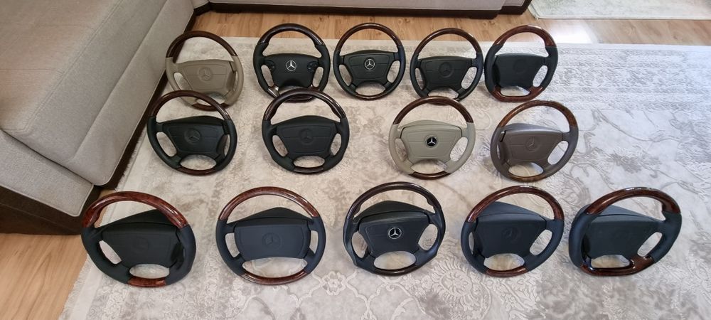 Volan lemn mahon Mercedes amg w463 w124 w140 w129 w210 w126 S E SL SEC