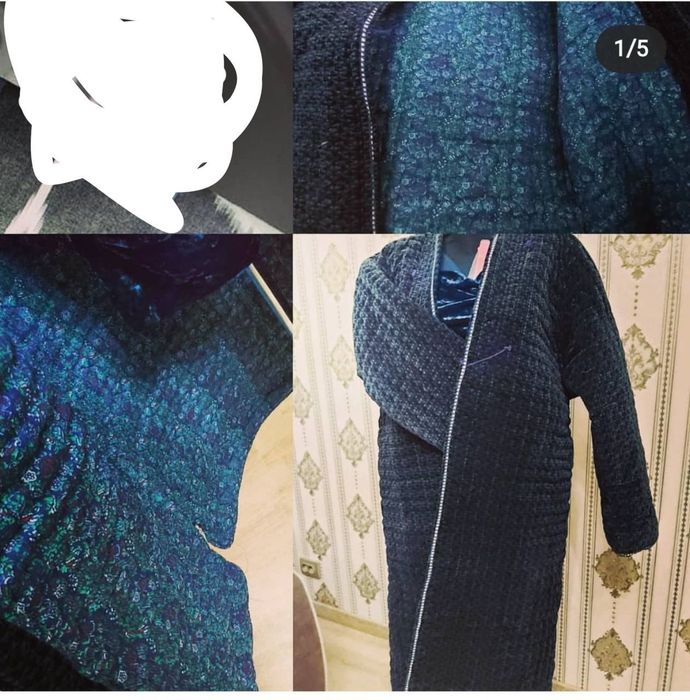 Стеганый чапан ручная стежка