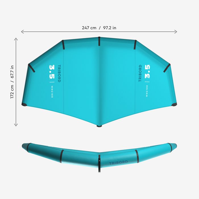 Aripă Wing 3,5 m² 100 - 3,5m² - produs resigilat Decathlon