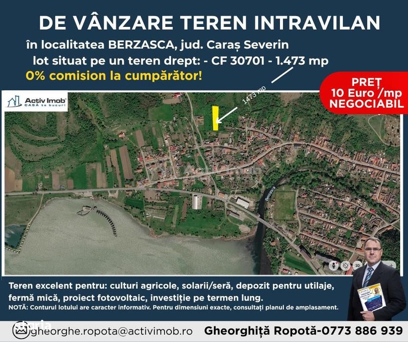 TERENURI Intravilan in Berzasca