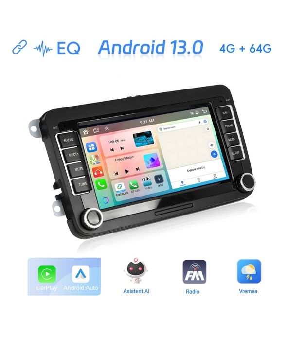 Мултимедия Carplay и Android Auto за VW, Seat,  Shkoda