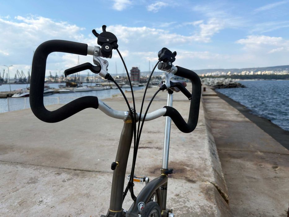 Brompton M6R Raw Lacquer – 6 скорости, динамо, багажник, седло Brooks