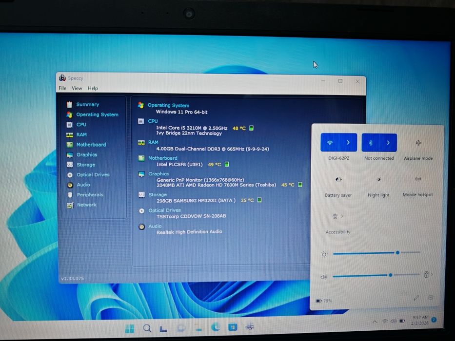 Toshiba Satellite i5 gen3
