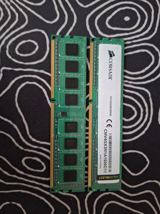 kit ram corsair 8Gb ddr3 2x4