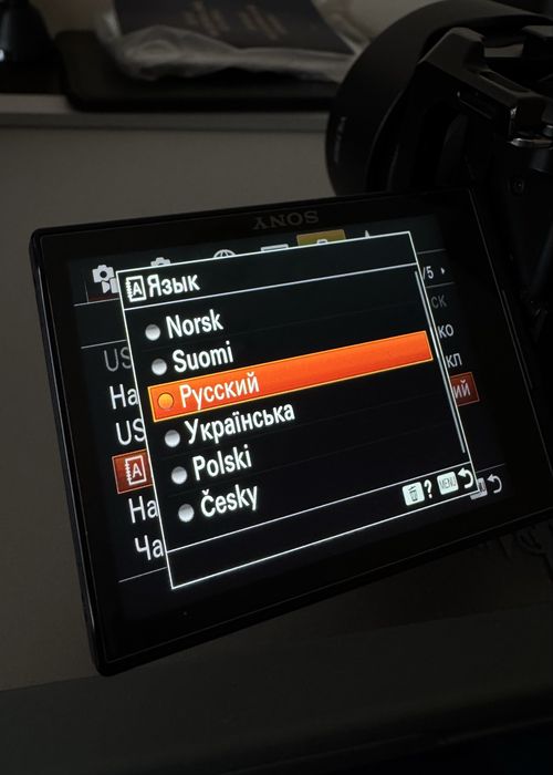 Руссификация камер Sony