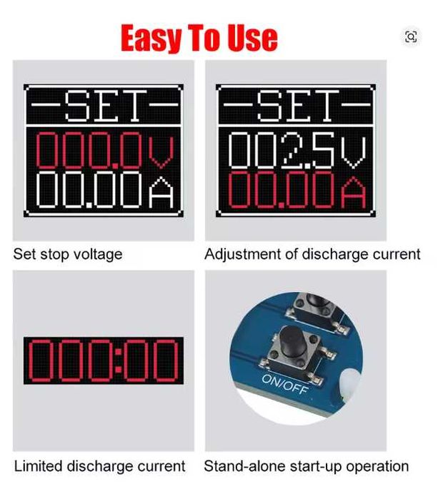 Tester inteligent baterii litiu  0~150V, 0~20A 150W Maxim
