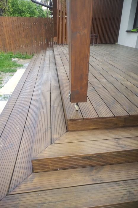 Deck terasa lemn pin nordic dușumea lamela exterior impregnat decking