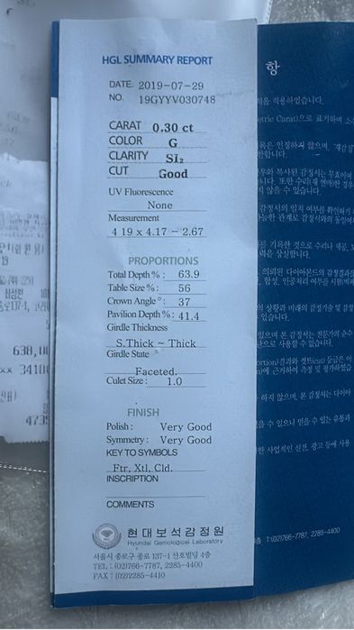 Кольцо с бриллиантом новое 16,5 р