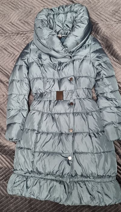 Маслено зелено дълго яке GANG размер S