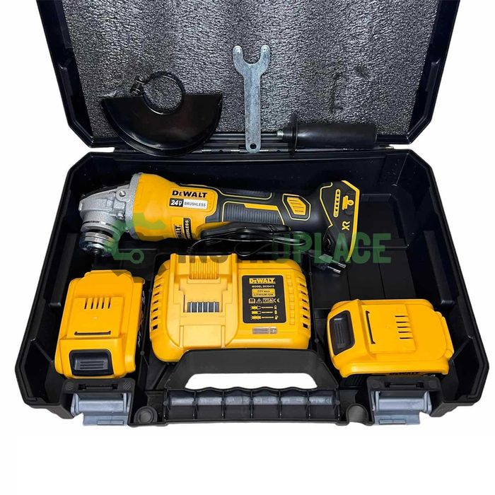 Акумулаторен ъглошлайф DeWalt XR 24V 5Ah TSTAK Девалт ФЛЕКС