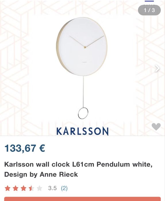 Дизайнерски часовник Karlsson