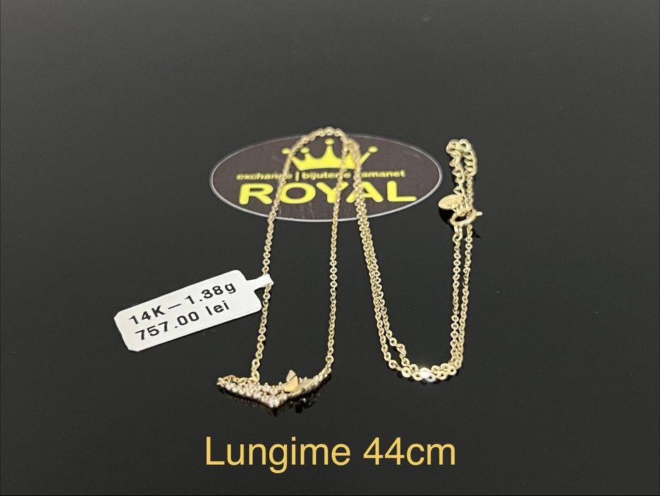 Bijuteria Royal CB : Lănțișor damă aur nou 14k 1,38gr
