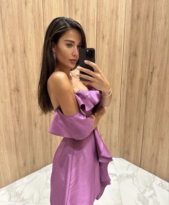 Рокля Cliche лилава