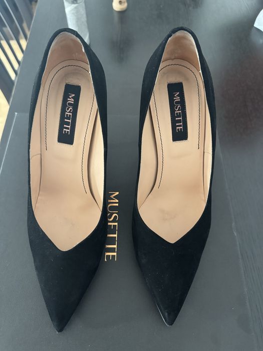 Pantofi eleganti Musette, piele intoarsa marime 38