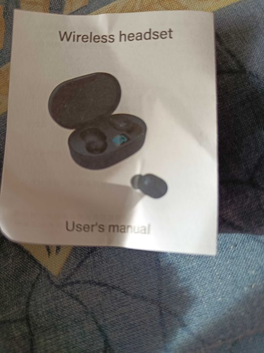 Безжични слушалки, черни, нови