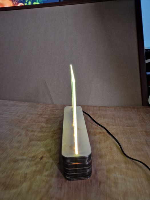 Placheta personalizata iluminata cu LED