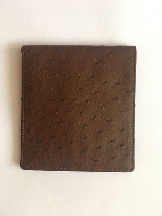 Мъжки портфейл от щтраусова кожа