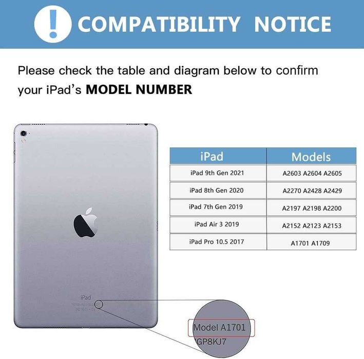 KBCASE Husă cu tastatură ES iPad 10.2 9gen,Pro 10.5,iPad Air 3 A2603