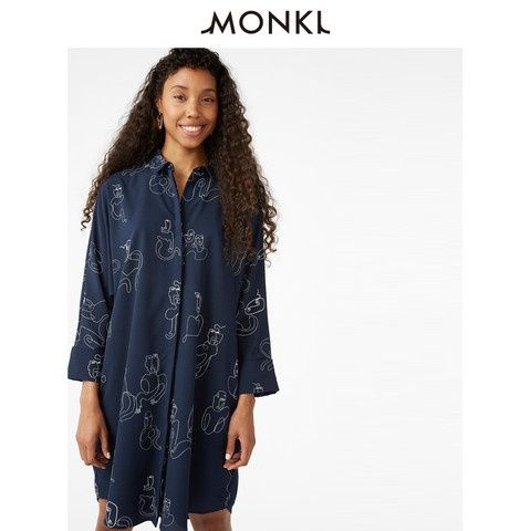 Monki рокля тип риза р-р 38/40