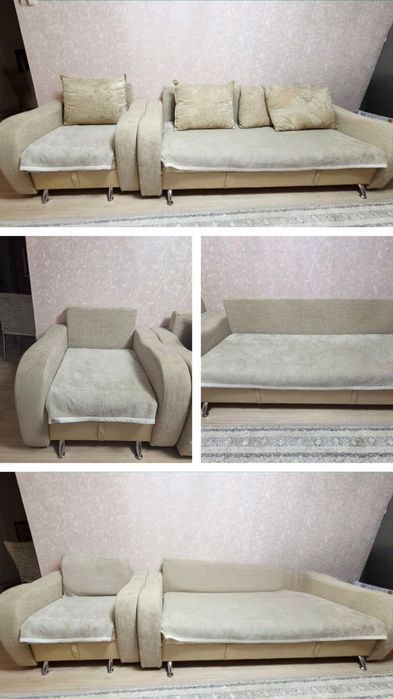 Продам диван+кресло-кровать