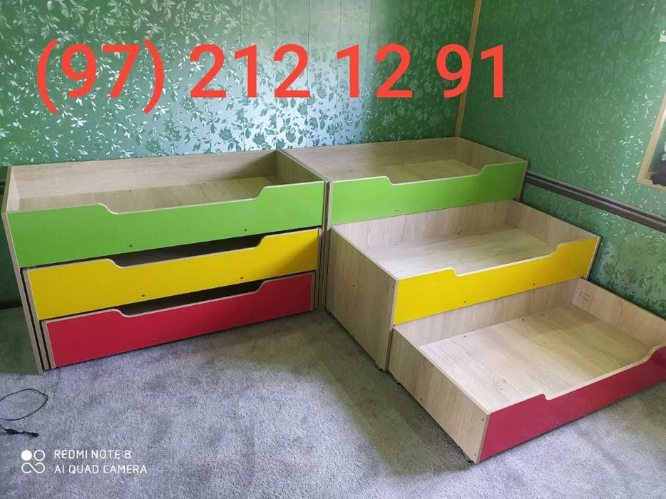 Кровать для детского сада 3х ярусная (Бесплатная доставка)