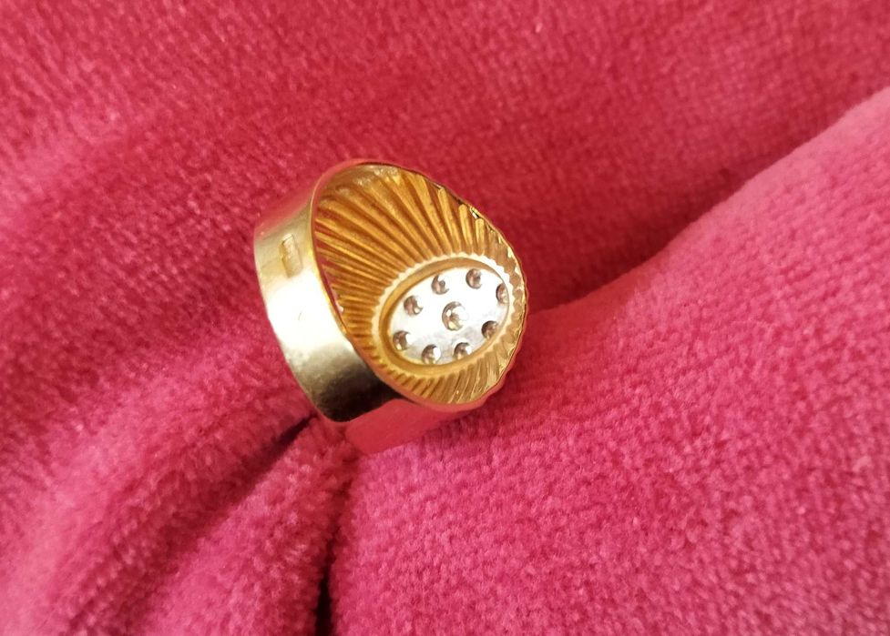 кольцо перстень бриллиантовый "Султан" СССР Ереван