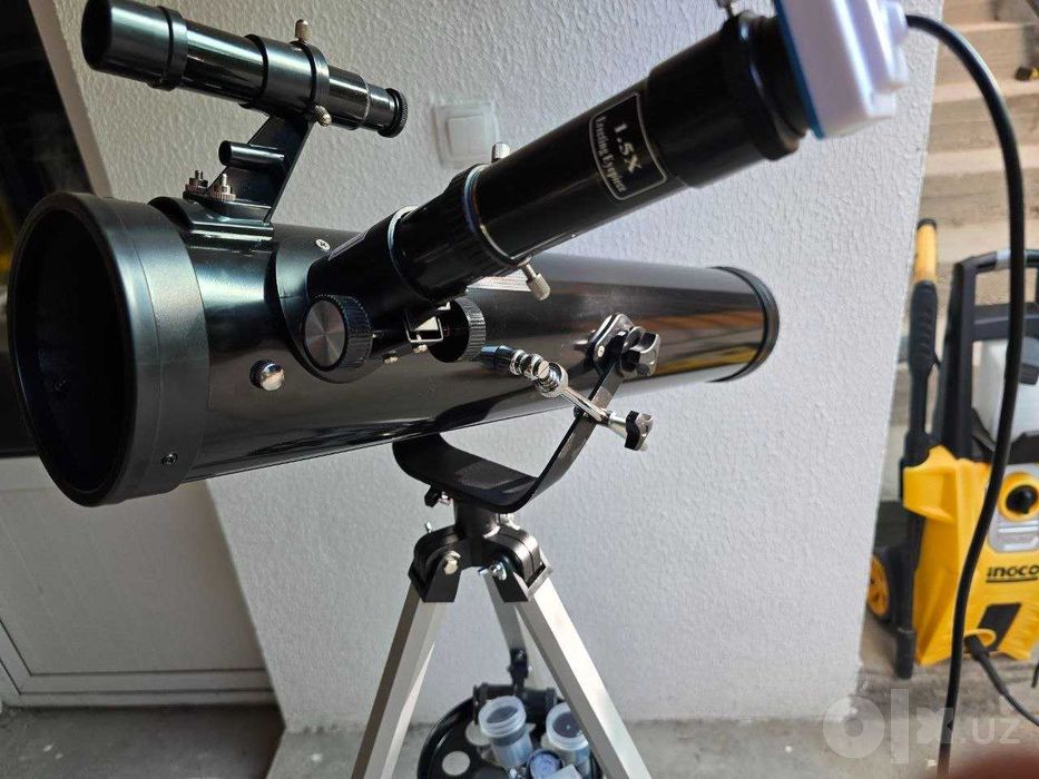 Рефлекторный телескоп Ньютона. Teleskop Telescope с Астрокамерой