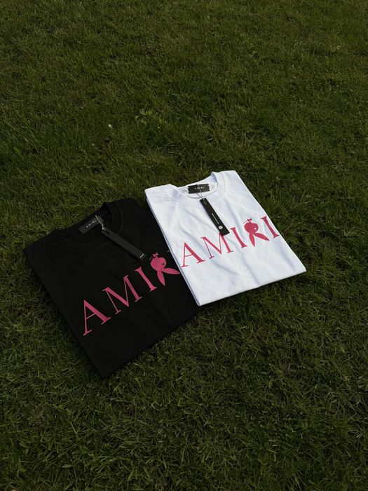 Tricou Amiri PlayBoy Alb si Negru