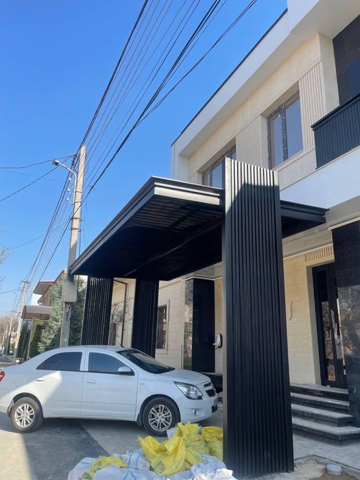 Навес в стиле хай тек