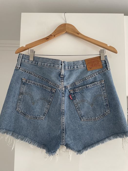 Blugi scurti LEVIS bumbac masura 29 albastru deschis/albastru inchis