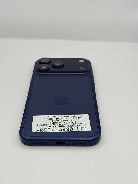 Iphone 17 Pro Max 256GB 100% Garantie Rate BuyBack - zonemag.ro