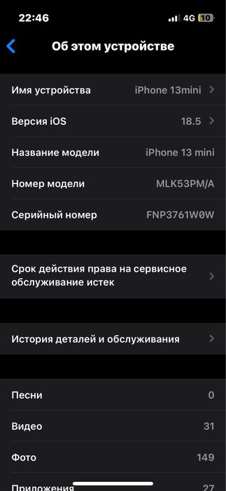 Iphone 13mini 256гб