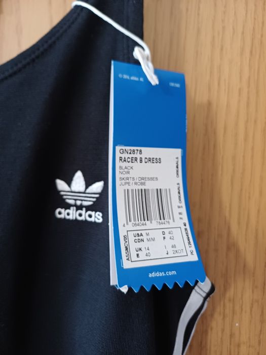 Adidas черна нова рокля  М