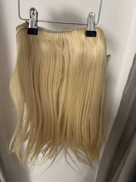 Екстеншън /Премиум естествена коса 50 см | Русa | Отлично състояние