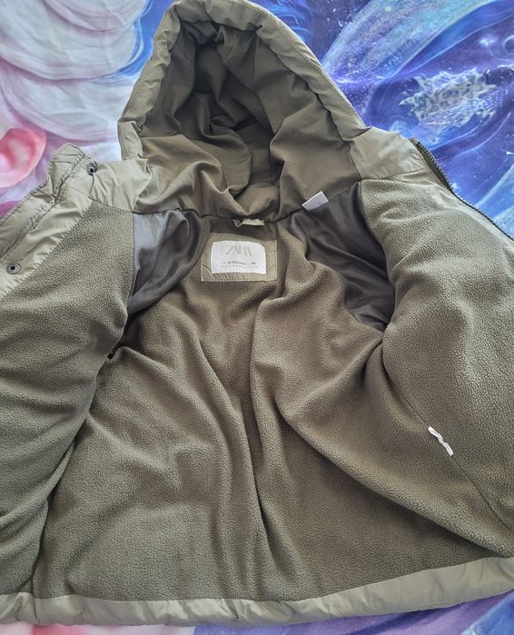 Geaca Zara 80 cm+ pantaloni denim 12 luni