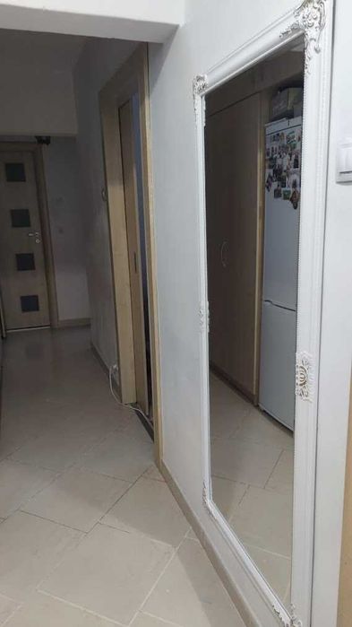 Oglindă foarte mare Nordborg 72x162 alb/auriu