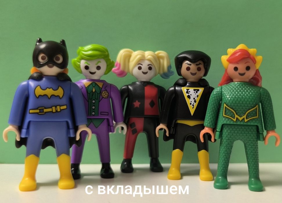 Игрушки kinder DC Playmobil, MARVEL, Disney, Lady Bag
