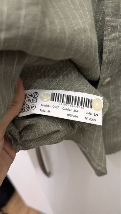Рубашка из льна massimo dutti