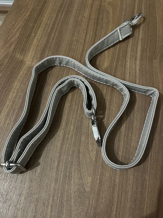 Дамска чанта Silver & Polo (сиво/бяло)