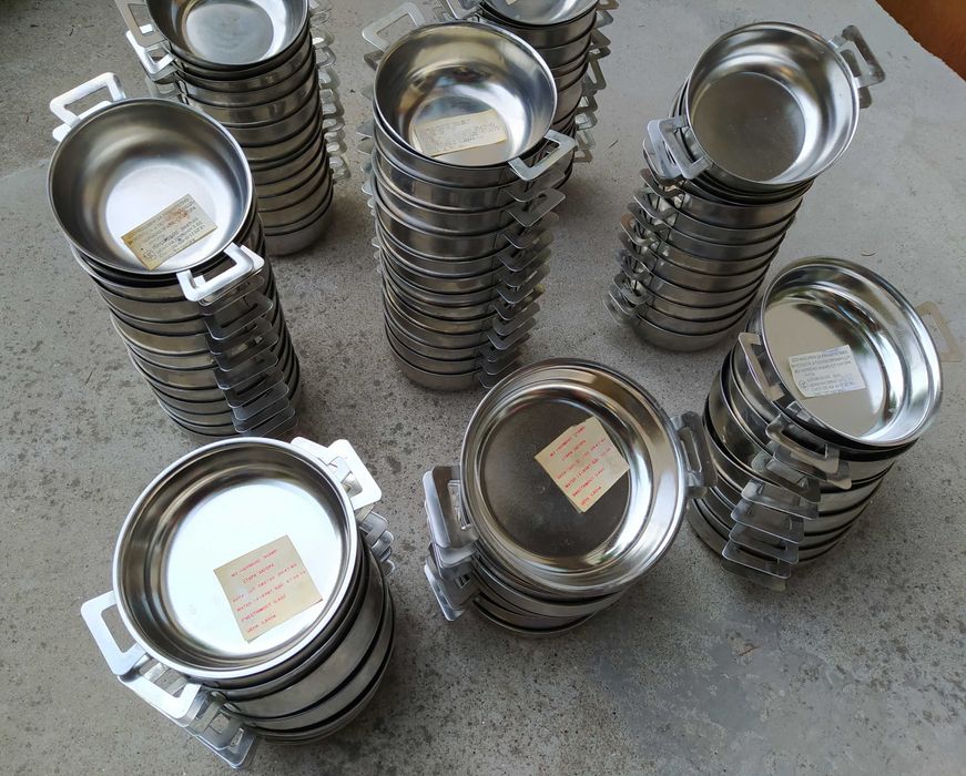 Нови купички и чинии алпака - хром - неръждаеми - неръждавейка