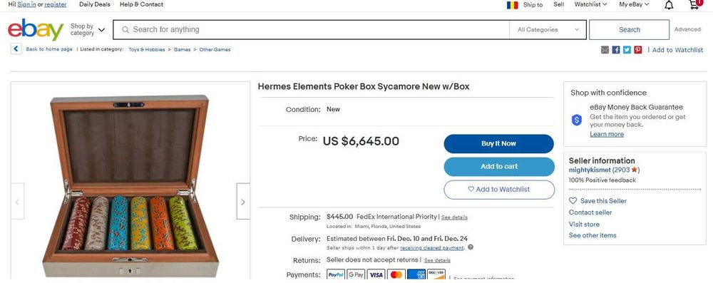 Cipuri chips poker Hermes Elements 300 jetoane LUX schimb auto diverse