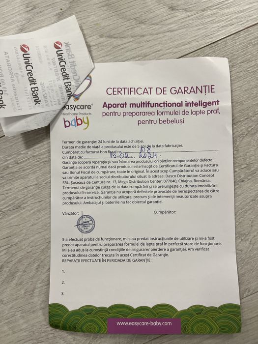 Aparat multifunctional inteligent formula lapte Easycare | Garantie!