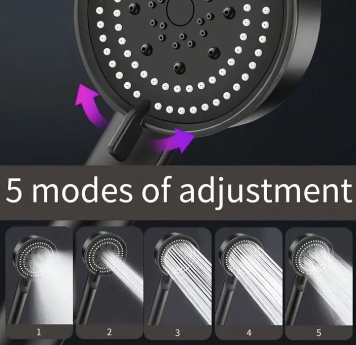 NOU cap dus 150 cm negru baie modern